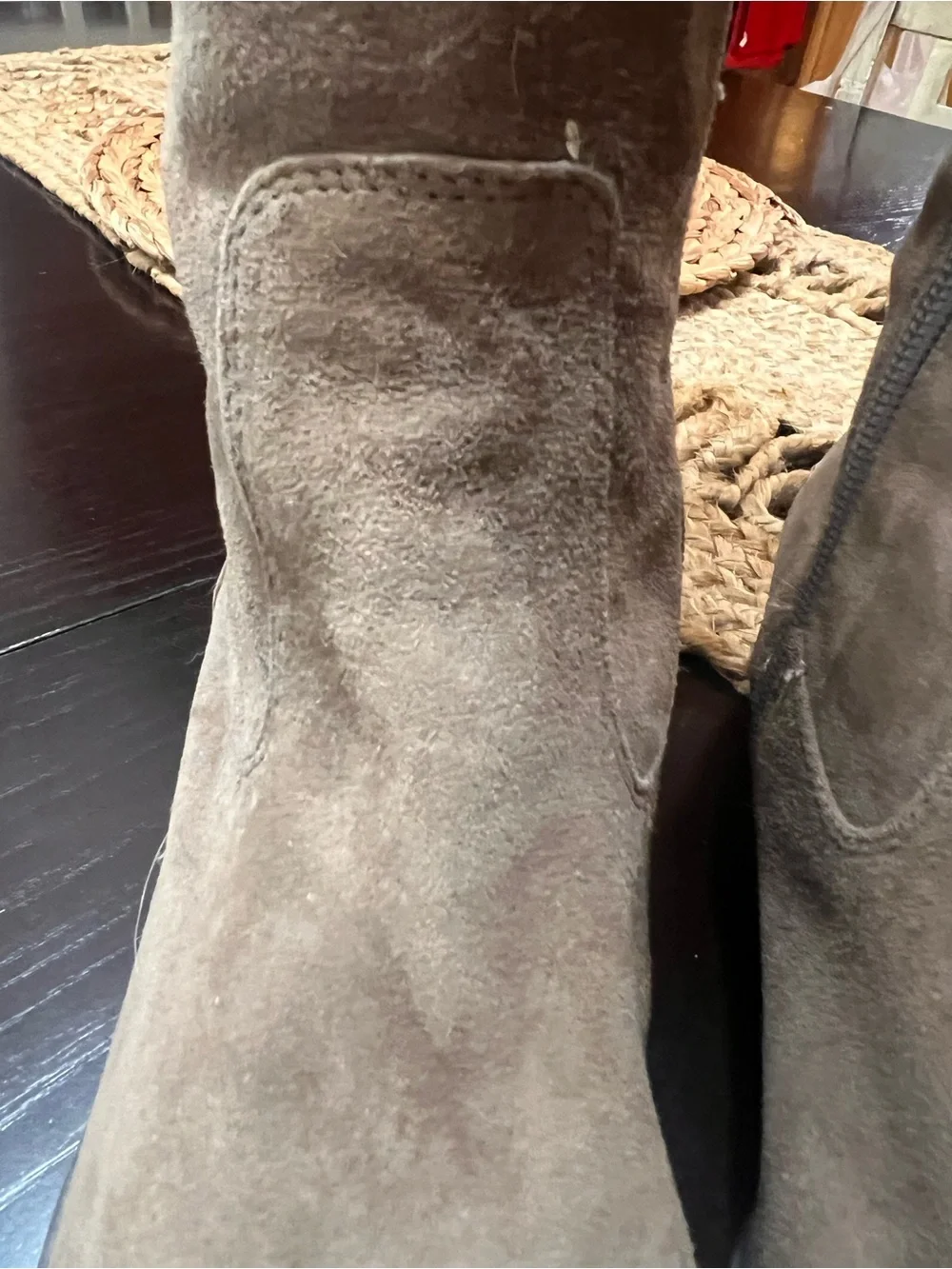 Calvin Klein Women's Tall Brown Suede Over-the-Knee Boots